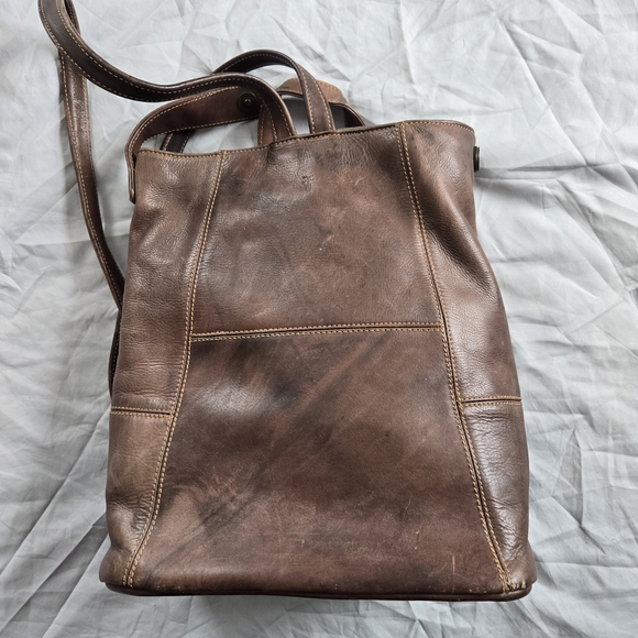 Frye Handbags - FRYE Brown Leather Women's Backpack